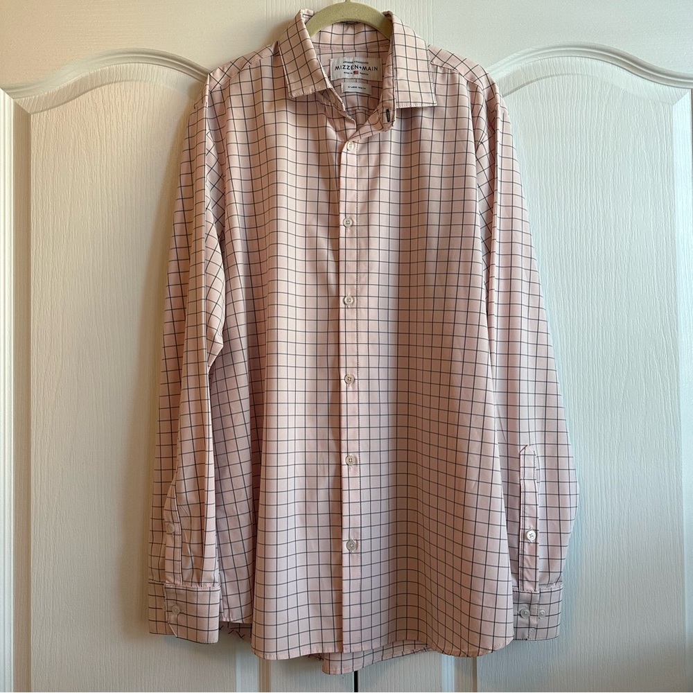 Mizzen+Main | EUC - Leeward - Window Pane - Size XL - Trim Fit